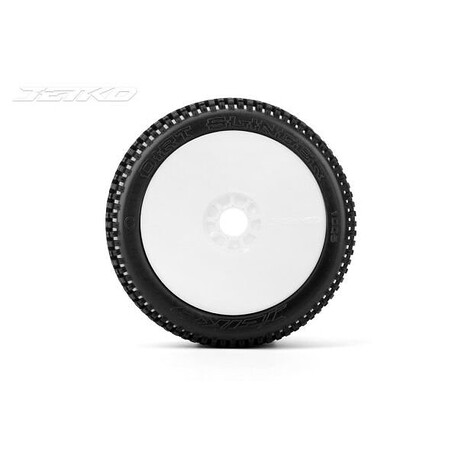 Jetko Dirt Slinger Ultra Soft 1 8 Buggy Pre Glued White Revo Rims 2