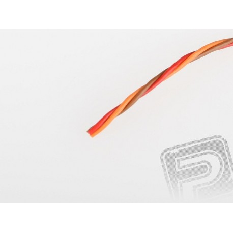 Kabel třížilový kroucený tenký JR 0.14mm2 (PVC)