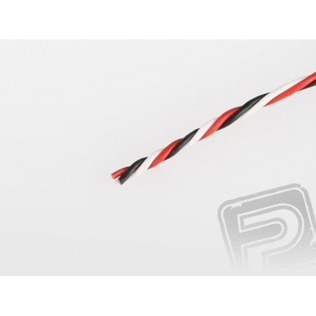 Three-core twisted thin cable FU 0.14mm2 (PVC)