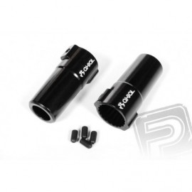 AR60 OCP aluminum fixed axle adapters (black, 2 pcs.)