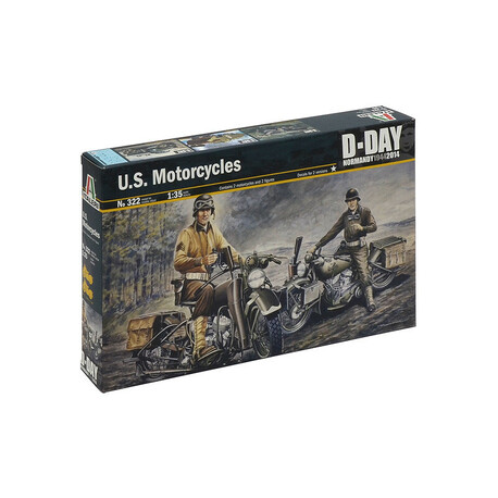 Model Kit military 0322 - U.S. MOTORCYCLES WW2 (1:35)