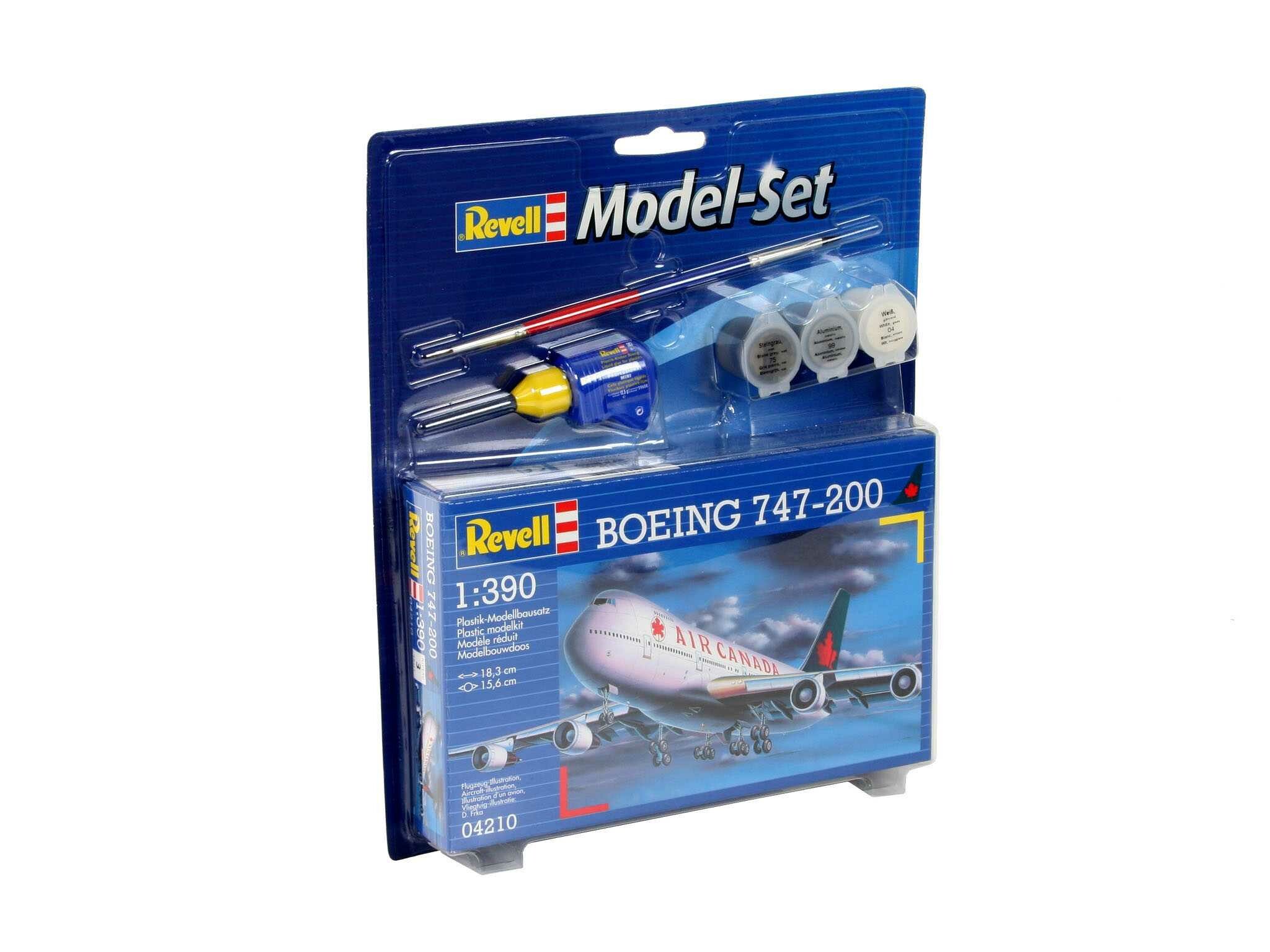 Revell ModelSet letadlo 64210 - Boeing 747-200 (1:390) - 18-2335 - expresní doprava