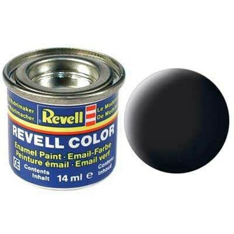 Revell enamel color - 32108: matt black (black mat)