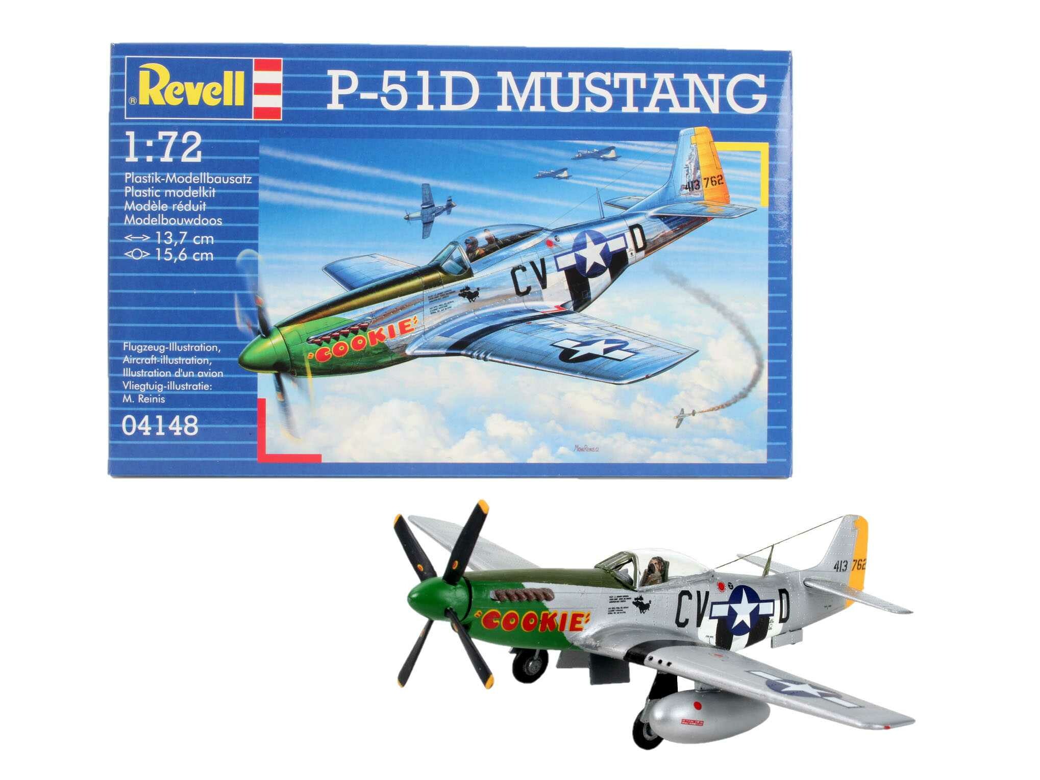 Revell Plastic ModelKit letadlo 04148 - P-51D MUSTANG (1:72) - 18-3355 - expresní doprava