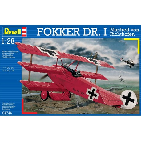 Plastic ModelKit letadlo 04744 - Fokker Dr.I 'Richthofen' (1:28)