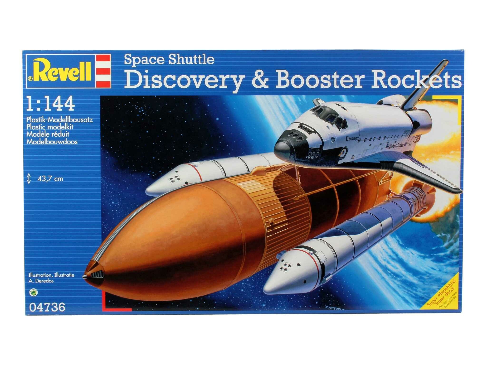 Revell Plastic ModelKit vesmír 04736 - Space Shuttle Discovery+Booster Rockets (1:144) - 18-3444 - expresní doprava