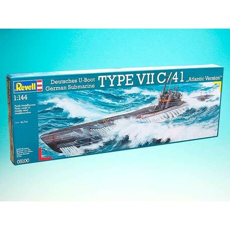 Plastic ModelKit ponorka 05100 - Submarine Type VII C/41 (1:144)