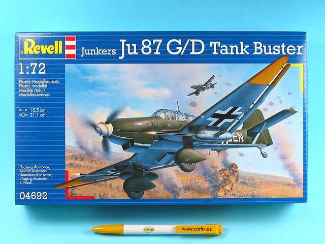 Revell Plastic ModelKit letadlo 04692 - Junkers Ju87 G/D Tank Buster (1:72) - 18-3656 - expresní doprava