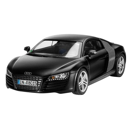 Plastic ModelKit car 07057 - Audi R8 black (1:24)