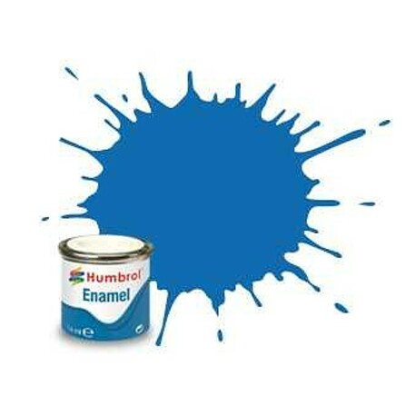 Humbrol color enamel AA0566 - No 52 Baltic Blue - Metallic - 14ml