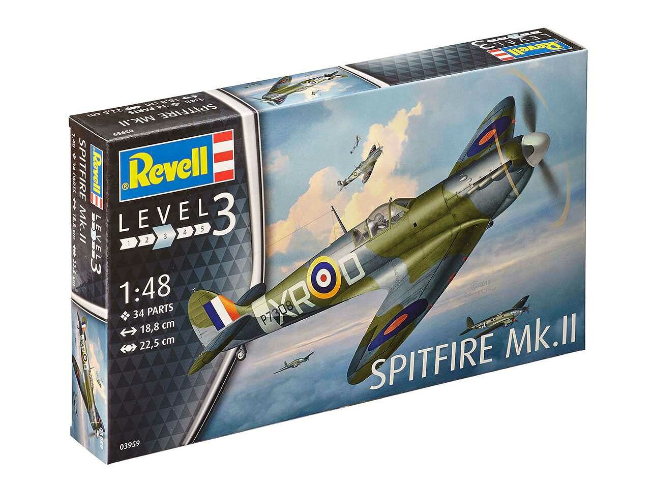 Revell Plastic ModelKit letadlo 03959 - Supermarine Spitfire Mk. II (1:48) - 18-6258 - expresní doprava