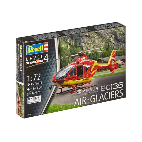 Plastic ModelKit vrtulník 04986 - EC 135 Air Glaciers (1:72)