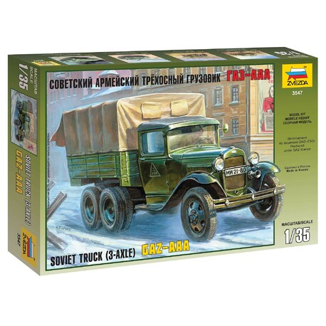 Modellbausatz Militär 3547 - GAZ-AAA Sowjetischer LKW (3-achsig) (1:35)