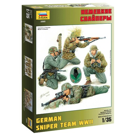 Model Kit figurky 3595 - German Sniper Team (1:35)