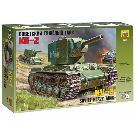 Model Kit tank 3608 - Soviet heavy tank KV-2 (1:35)