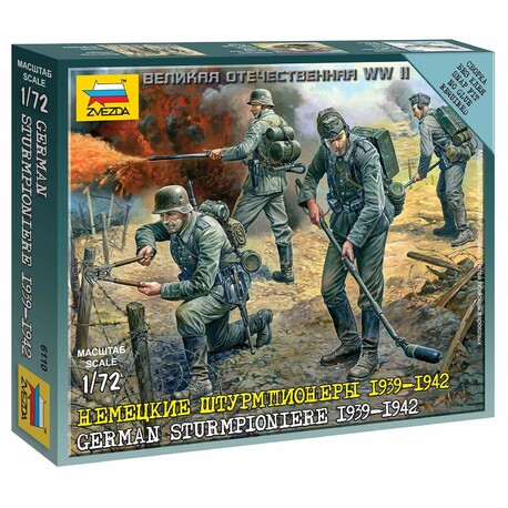 Figurki z gier wojennych (WWII) 6110 - niemiecka Sturmpioniere (1:72)