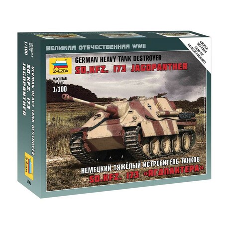 Kriegsspiele (WWII) Militär 6183 - Sd.Kfz.173 Jagdpanther Deutscher schwerer Panzerzerstörer (1: 100)