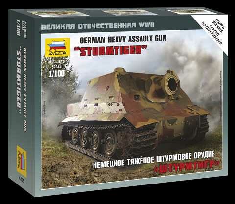 Zvezda Wargames (WWII) military 6205 - Sturmtiger German Heavy Assault Gun (1:100) - 32-6205 - expresní doprava