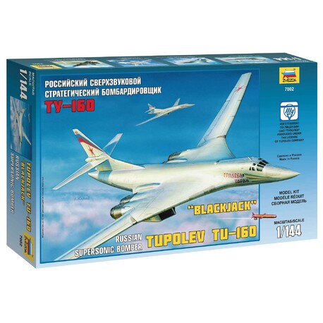 Model Kit letadlo 7002 - Tupolev TU-160 Russian Strategic Bomber (1:144)