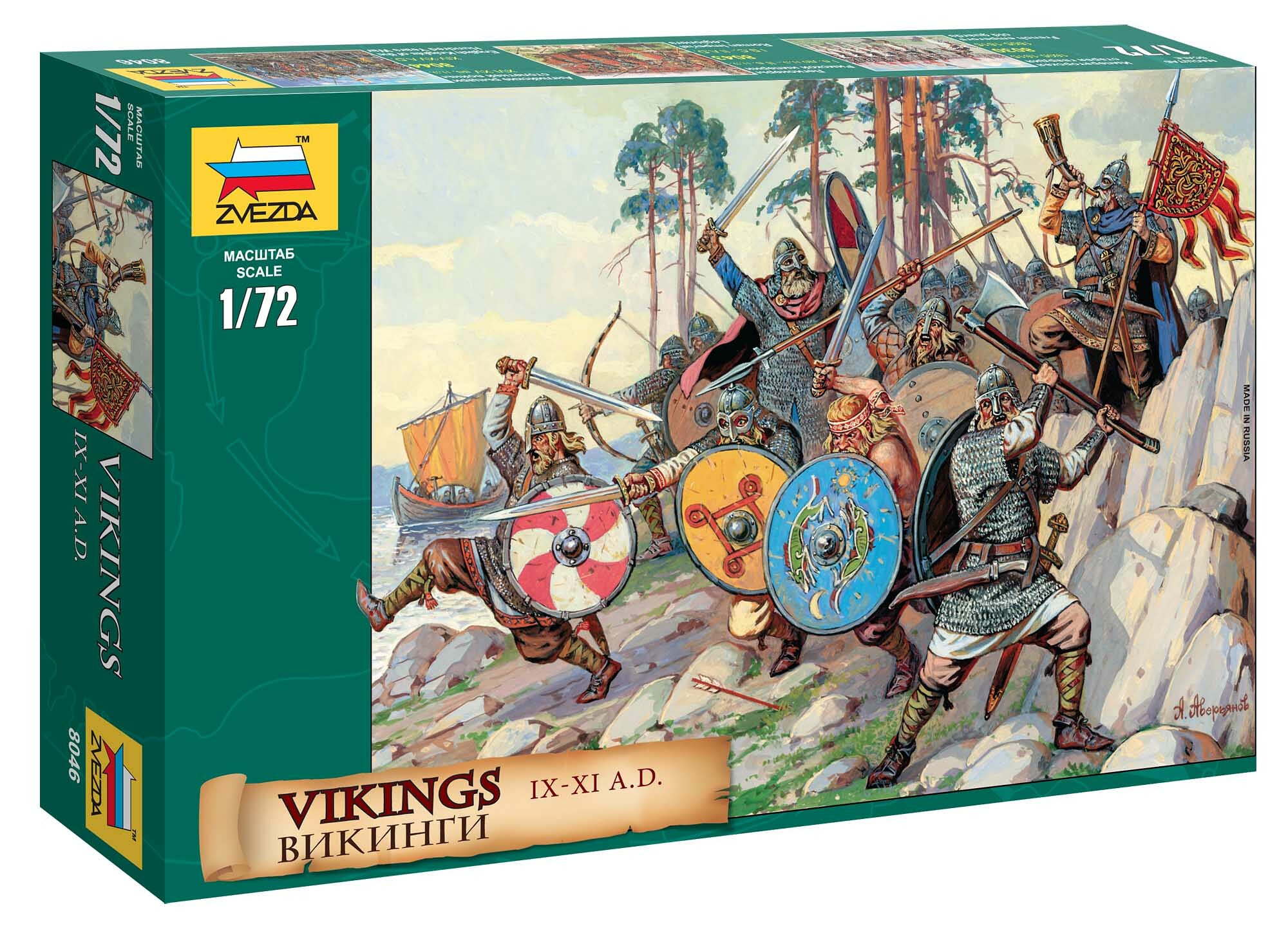 Zvezda Wargames (AoB) figurky 8046 - Vikings (1:72) - 32-8046 - expresní doprava