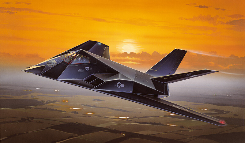 Italeri Model Kit Lockheed F 117 A Nighthawk 0189 1:72