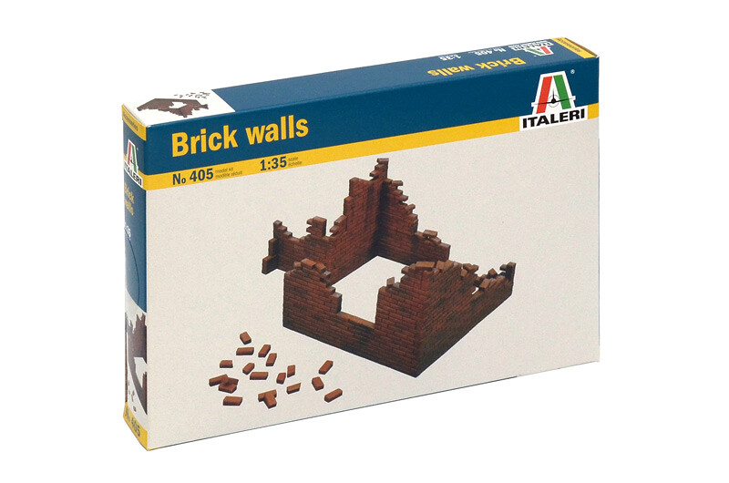 Italeri Model Kit budova 0405 - BRICK WALLS (1:35) - 33-0405 - expresní doprava