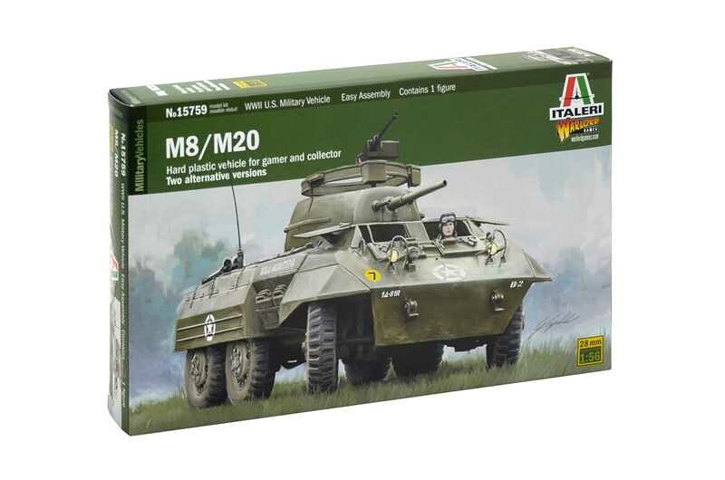 Italeri Wargames military 15759 - M8 / M20 (1:56) - 33-15759 - expresní doprava