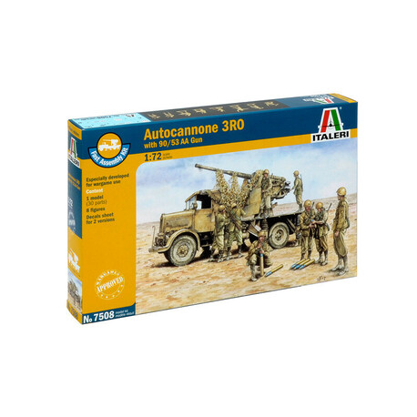 Schnellmontage Militär 7508 - Autokanone Ro3 mit 90/53 AA Kanone (1:72)