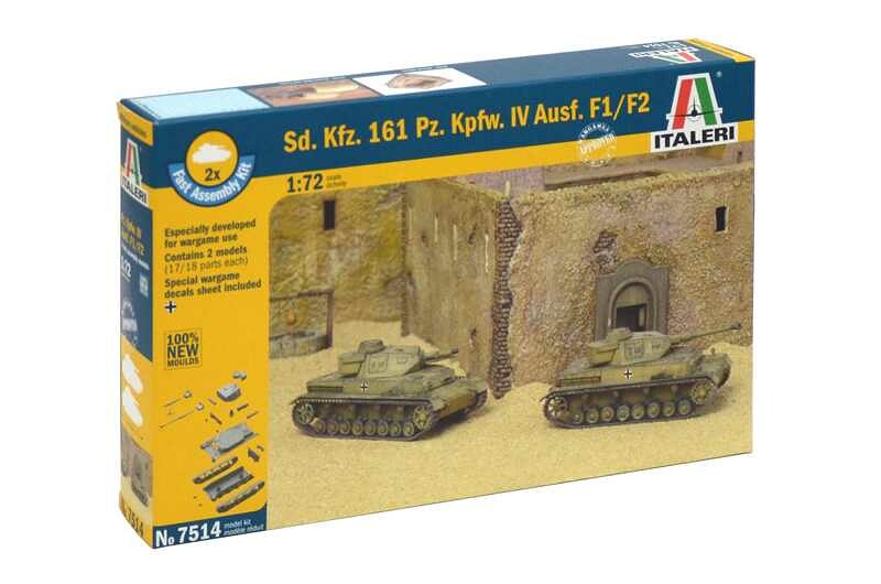 Italeri Fast Assembly tanky 7514 - Sd.Kfz.161 Pz.Kpfw.IV Ausf. F1/F2 (1:72) - 33-7514 - expresní doprava