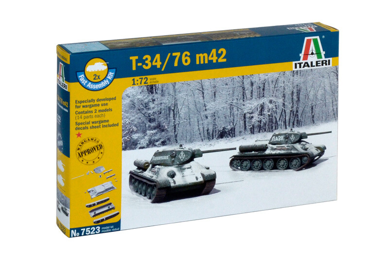 Italeri T 34 76 Mod.1942 Fast Assembly 7523 1:72