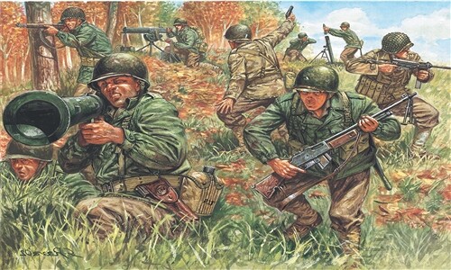 Corfix Model Kit 6046 WWII AMERICAN INFANTRY 1:72