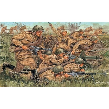 Model Kit figures 6057 - WWII - RUSSIAN INFANTRY (1:72)