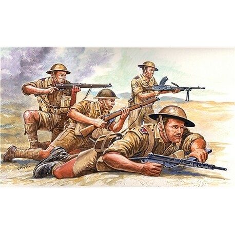 Modellbausatzfiguren 6077 - WWII - BRITISH 8th ARMY (1:72)