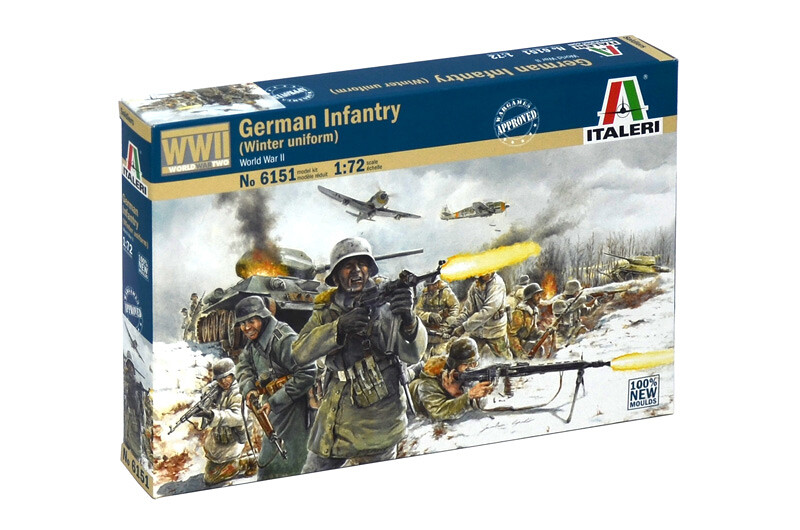 Corfix Model Kit 6151 WWII GERMAN INFANTRY Winter Uniform 1:72