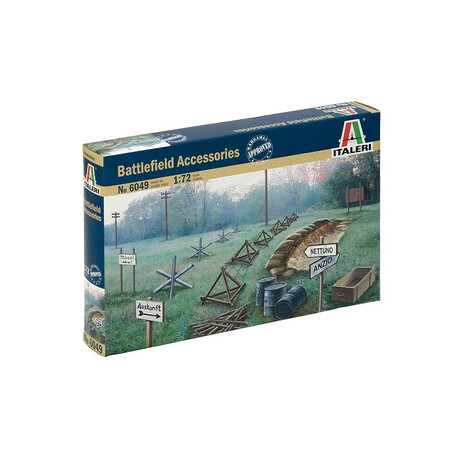 Akcesoria do modeli 6049 - WWII - BATTLEFIELD ACCESSORIES (1:72)