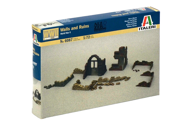 Italeri Model Kit doplňky 6087 - WALLS AND RUINS (1:72) - 33-6087 - expresní doprava