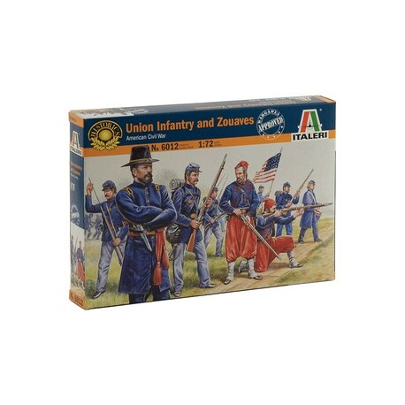 Modellbausatzfiguren 6012 - UNION INFANTRY / ZUAVES (AMERIKANISCHER BÜRGERKRIEG) (1:72)