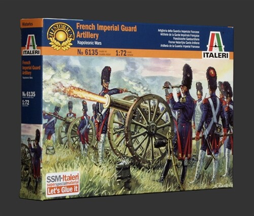 Corfix Model Kit 6135 FRENCH IMPERIAL GUARD ARTILLERY NAP. WARS 1:72