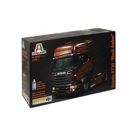 Model Kit truck 3897 - SCANIA R CZARNY BURSZTYN (1:24)