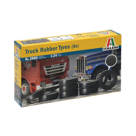 Model Kit doplňky 3889 - TRUCK RUBBER TYRES (8x) (1:24)