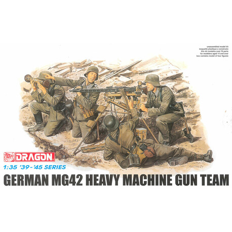 Model Kit figurky 6064 - GERMAN MG42 HEAVY MACHINE GUN TEAM (1:35)