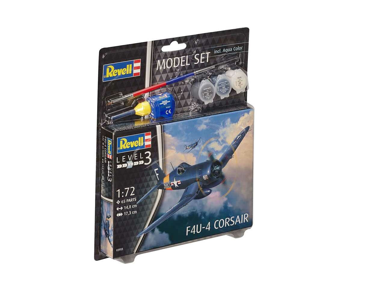 Revell model set plane 63955 F4U 4 Corsair 1:72