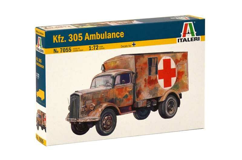 Italeri Model Kit military 7055 - Kfz. 305 AMBULANCE (1:72) - 33-7055 - expresní doprava