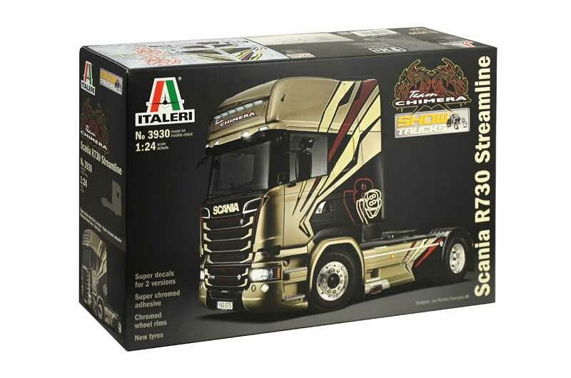 Italeri Model Kit truck 3930 - SCANIA R730 STREAMLINE "TEAM CHIMERA" (1:24) - 33-3930 - expresní doprava