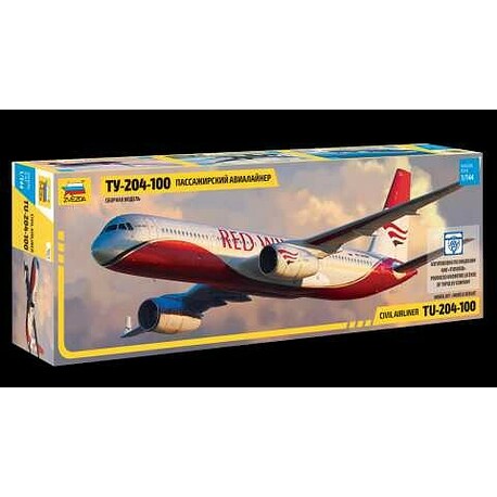 Model Kit letadlo 7023 - Tupolev TU - 204-100 (1:144)