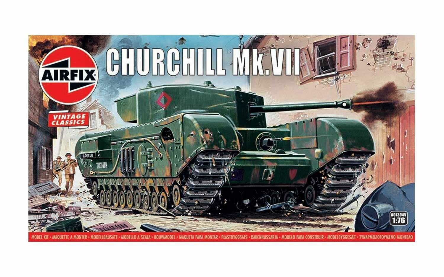 Airfix Classic Kit VINTAGE tank A01304V - Churchill Mk.VII (1:76) - 30-A01304V - expresní doprava