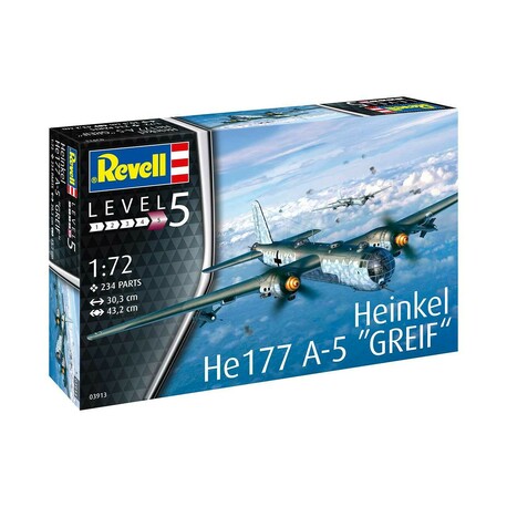 Plastic ModelKit letadlo 03913 - Heinkel He177 A-5 Greif (1:72)