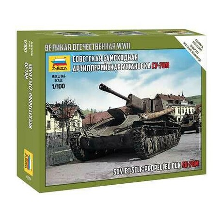 Model Kit tank 6239 - SU-76M Soviet S.P.Gun (1:100)