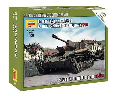 Zvezda Model Kit tank 6239 - SU-76M Soviet S.P.Gun (1:100) - 32-6239 - expresní doprava