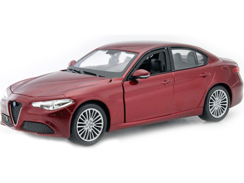 Bburago Alfa Romeo Giulia 2016 1:24 červená metalíza - BB18-21080R - expresní doprava